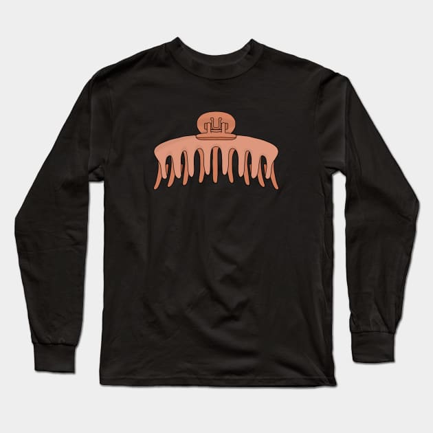 Hair Claws Clip Long Sleeve T-Shirt by DiegoCarvalho